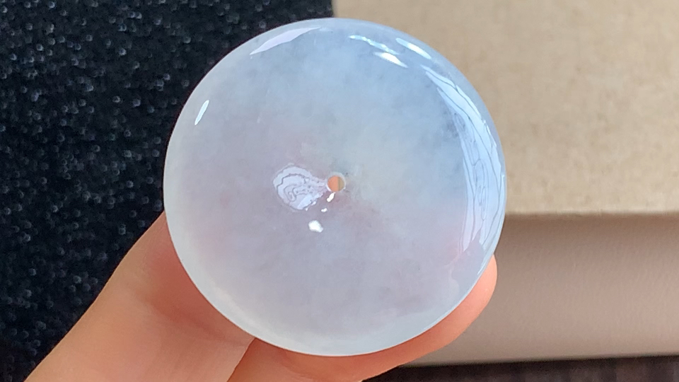 ️ 平安扣，无裂，尺寸31.7-6.1mm，包A附证书
