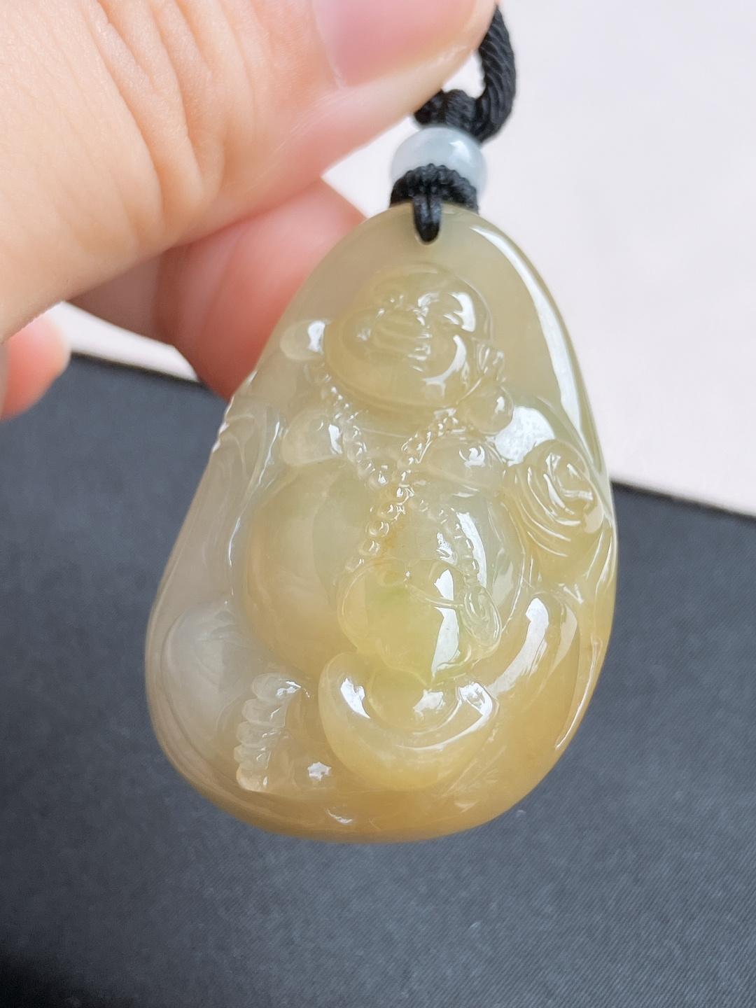 ️，冰黄佛牌，饱满大气，尺寸40.6/28.3/17.6/自然光实拍