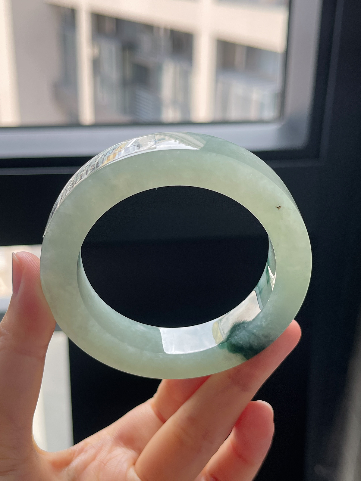 翡翠毛胚，⭕️正圈最大做57；最小做53.6
