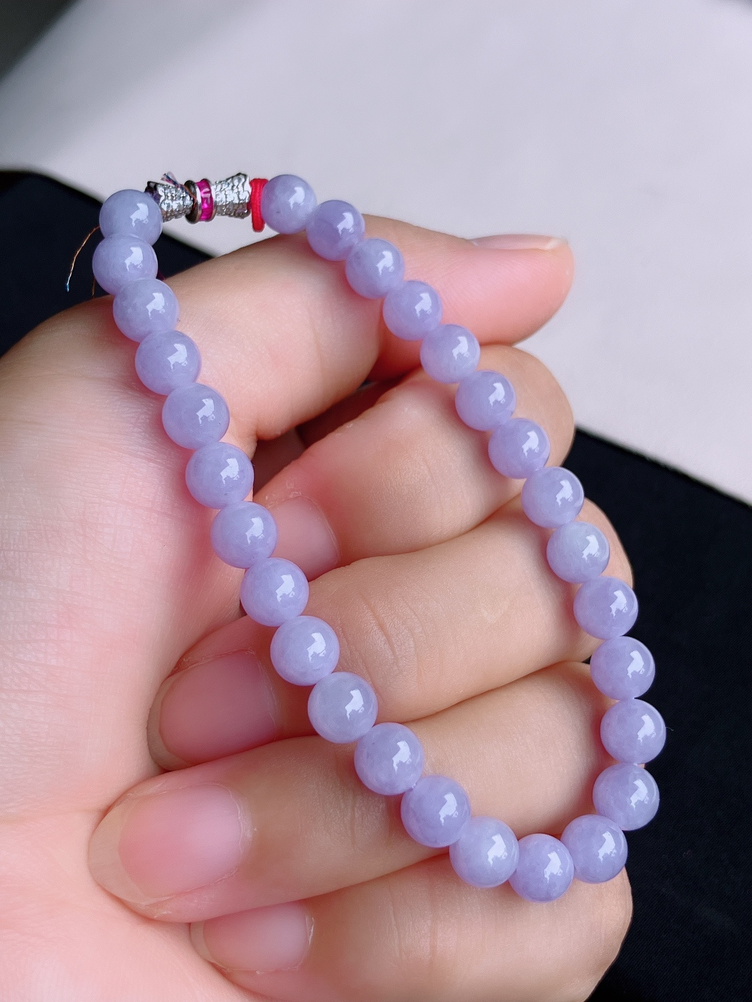 ️，粉紫手串，粉粉嫩嫩，尺寸6.3/自然光实拍