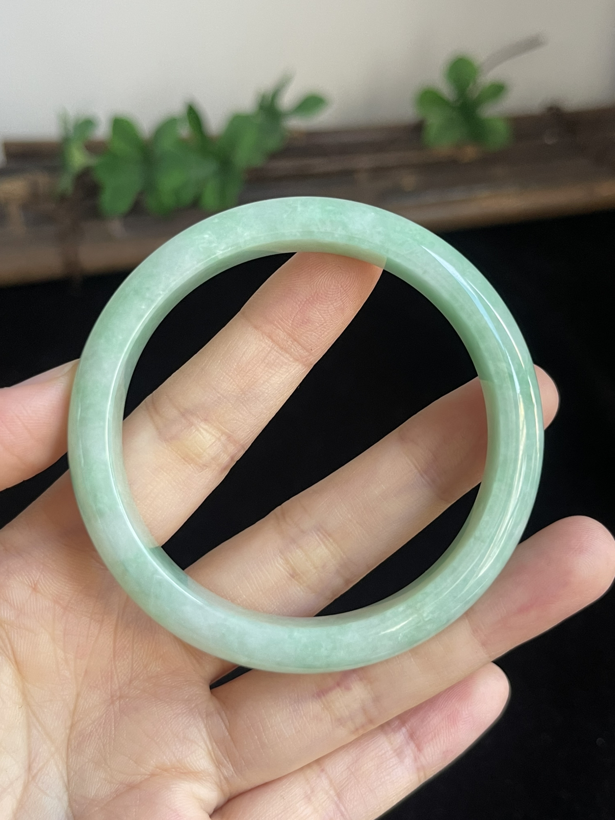 正圈53圈口，翡翠手镯