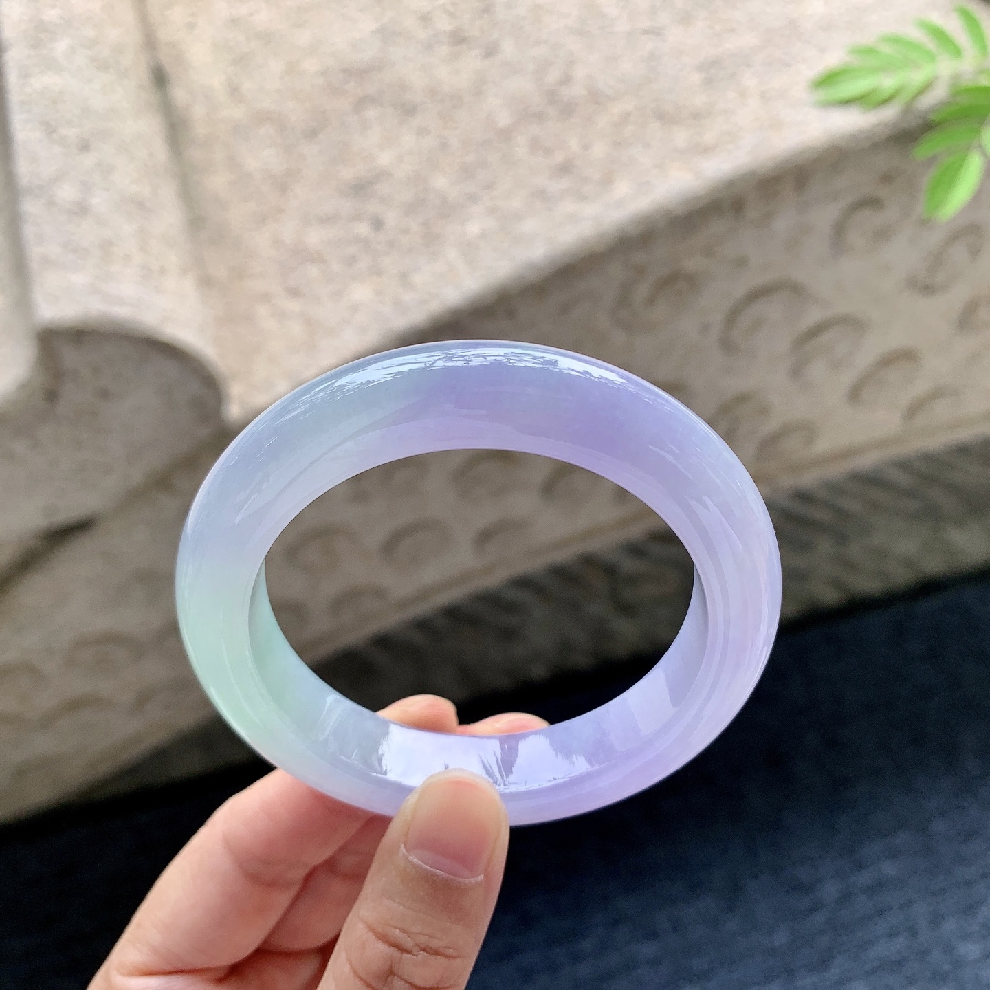 正圈53 54 圈口54/12/9.5 编码A6092513 冰糯春彩，水润，种老，细腻，无裂