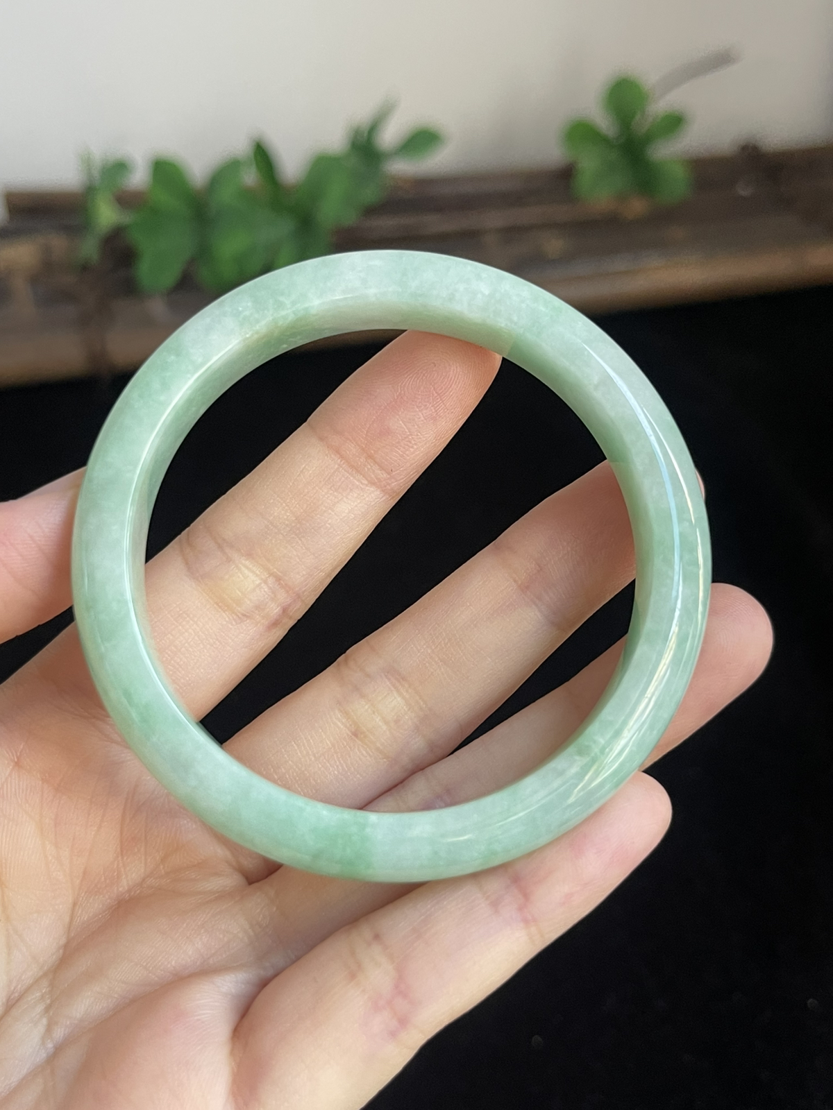 正圈53圈口，翡翠手镯