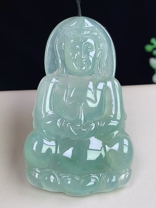 冰飘花观音，无裂，尺寸58-34.4-5.2mm，j24ayd