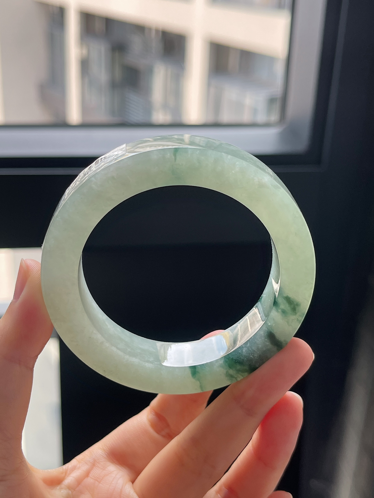 翡翠毛胚，⭕️正圈最大做57；最小做53.6