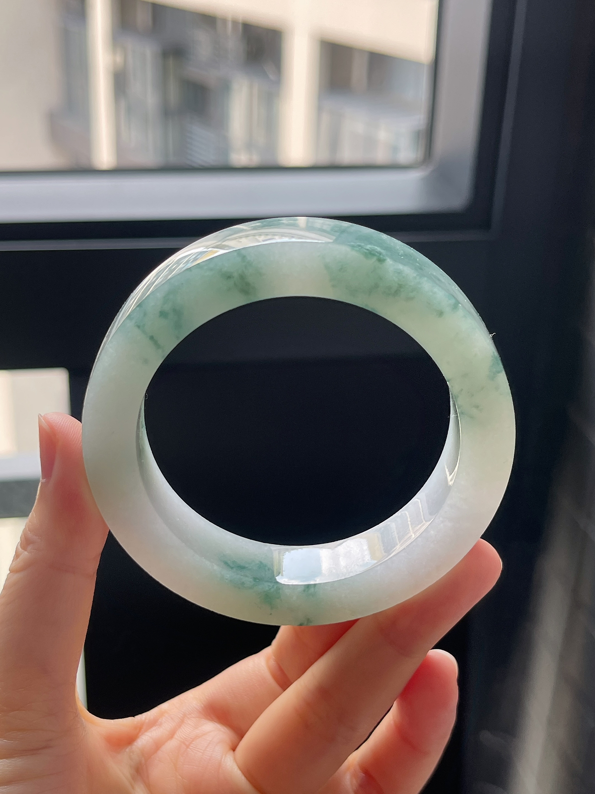 翡翠毛胚，⭕️正圈最大做58；最小做55.6