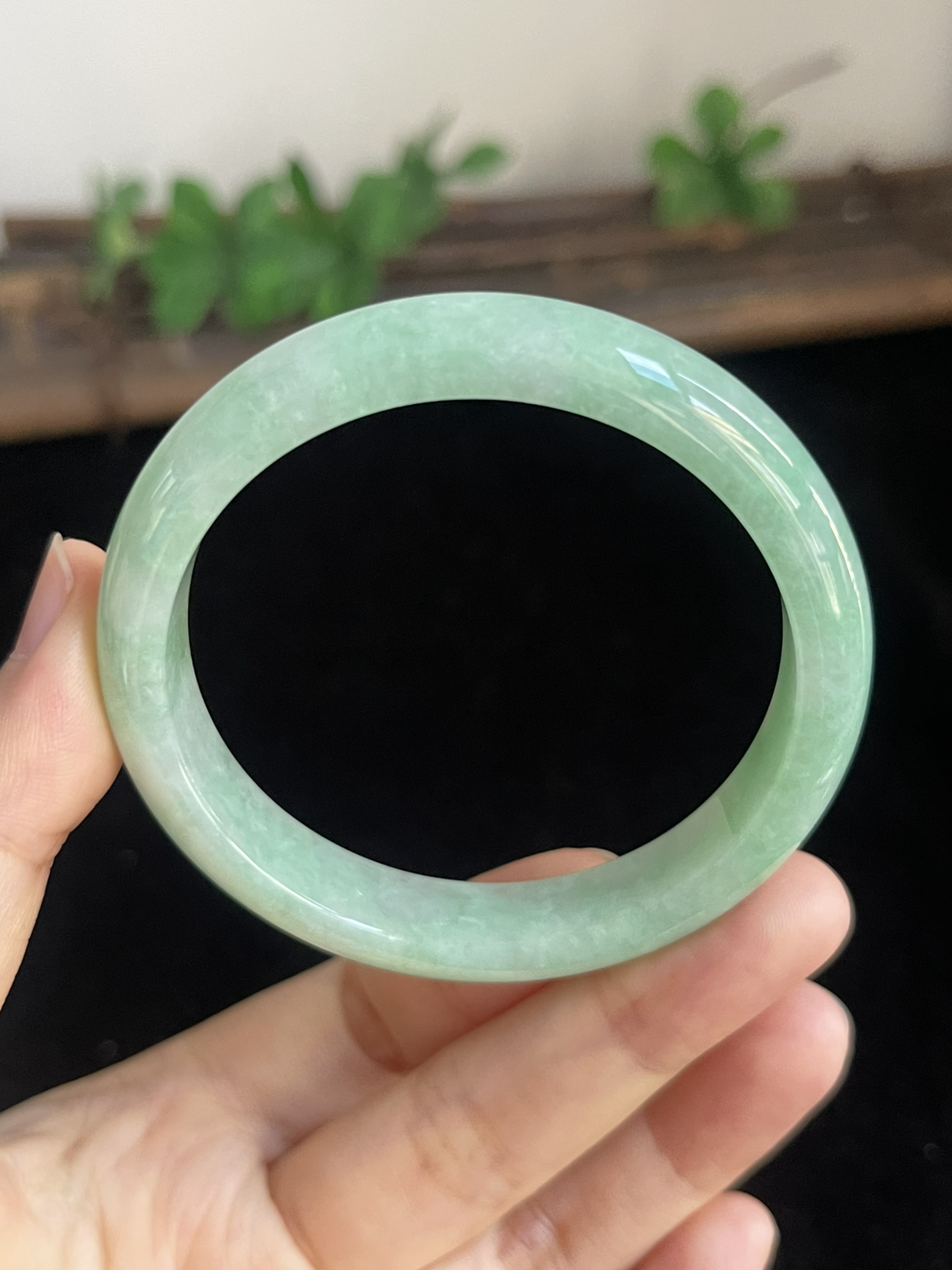正圈53圈口，翡翠手镯