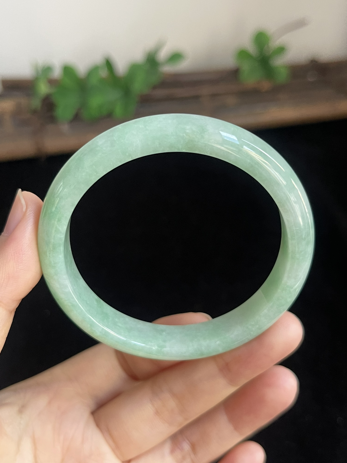 正圈53圈口，翡翠手镯