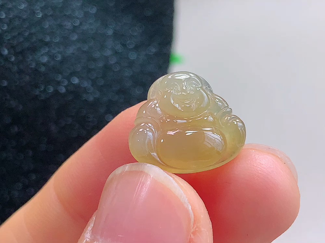 ️ 笑佛，无裂，尺寸15.0-13.2-3.5mm，包A附证书