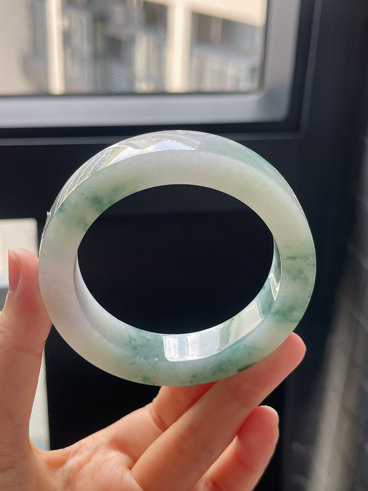 翡翠毛胚，⭕️正圈最大做58；最小做55.6