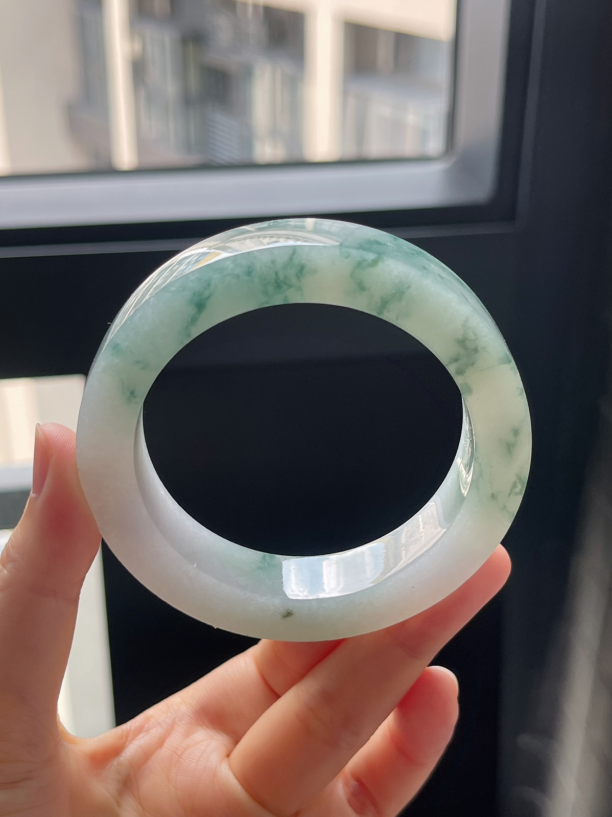 翡翠毛胚，⭕️正圈最大做58；最小做55.6