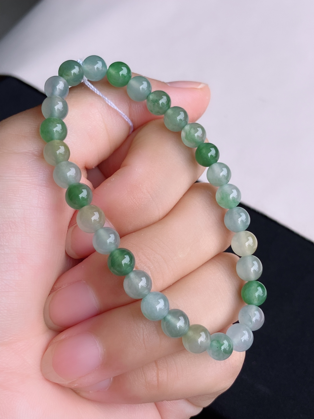 ️，三彩手串，晶莹剔透，尺寸6.5/自然光实拍