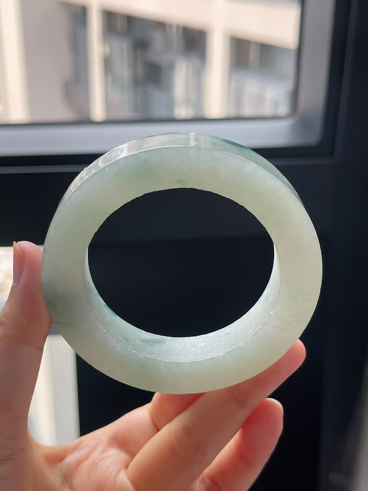 翡翠毛胚，⭕️正圈最大做58，圆条最大做54；最小做52.6
