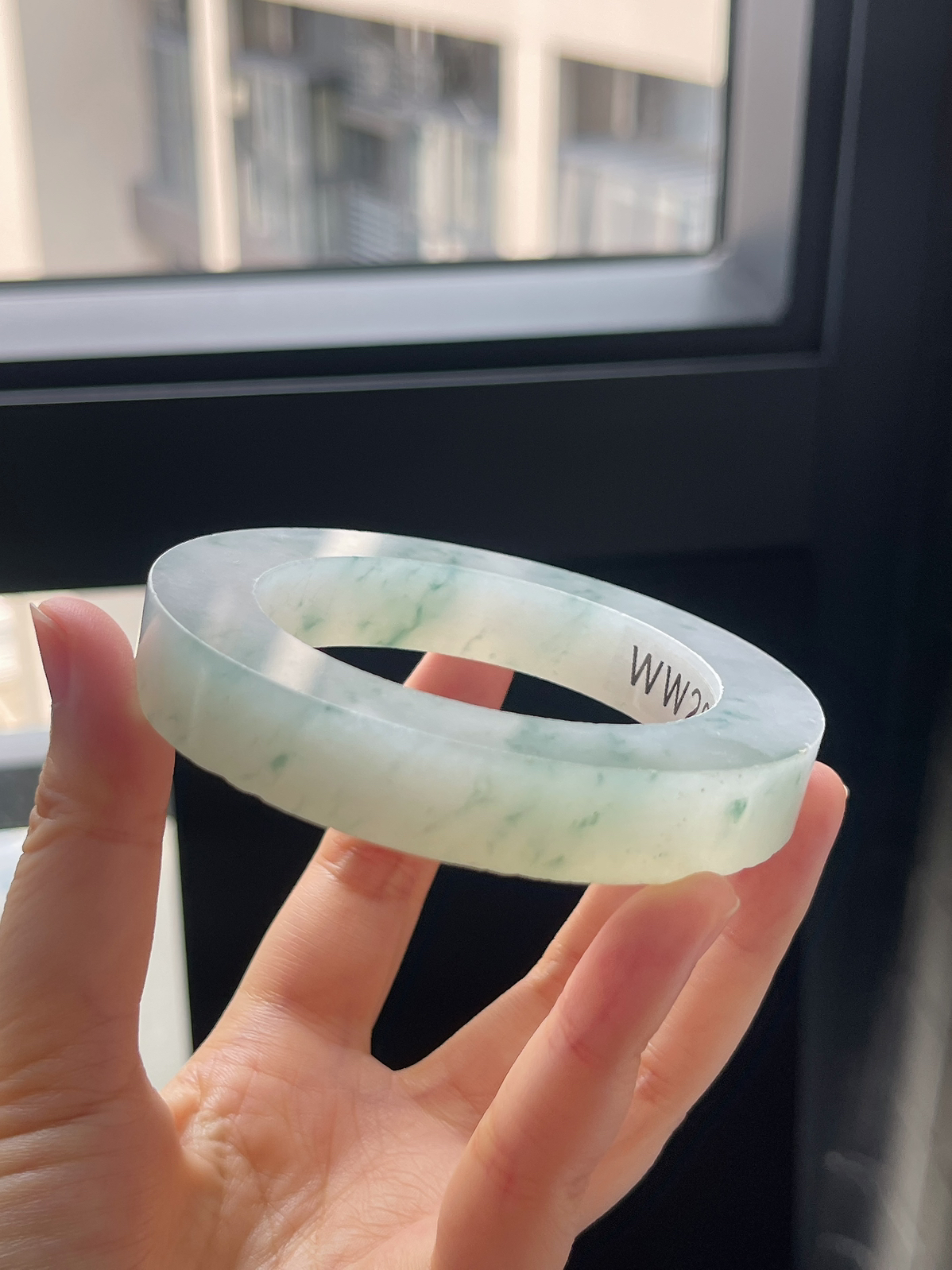 翡翠毛胚，⭕️正圈最大做64，圆条最大做60；最小做55.3
