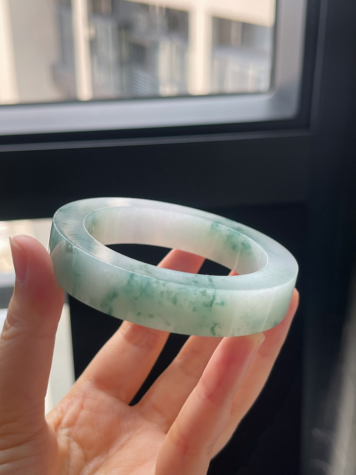 翡翠毛胚，⭕️正圈最大做58；最小做55.6