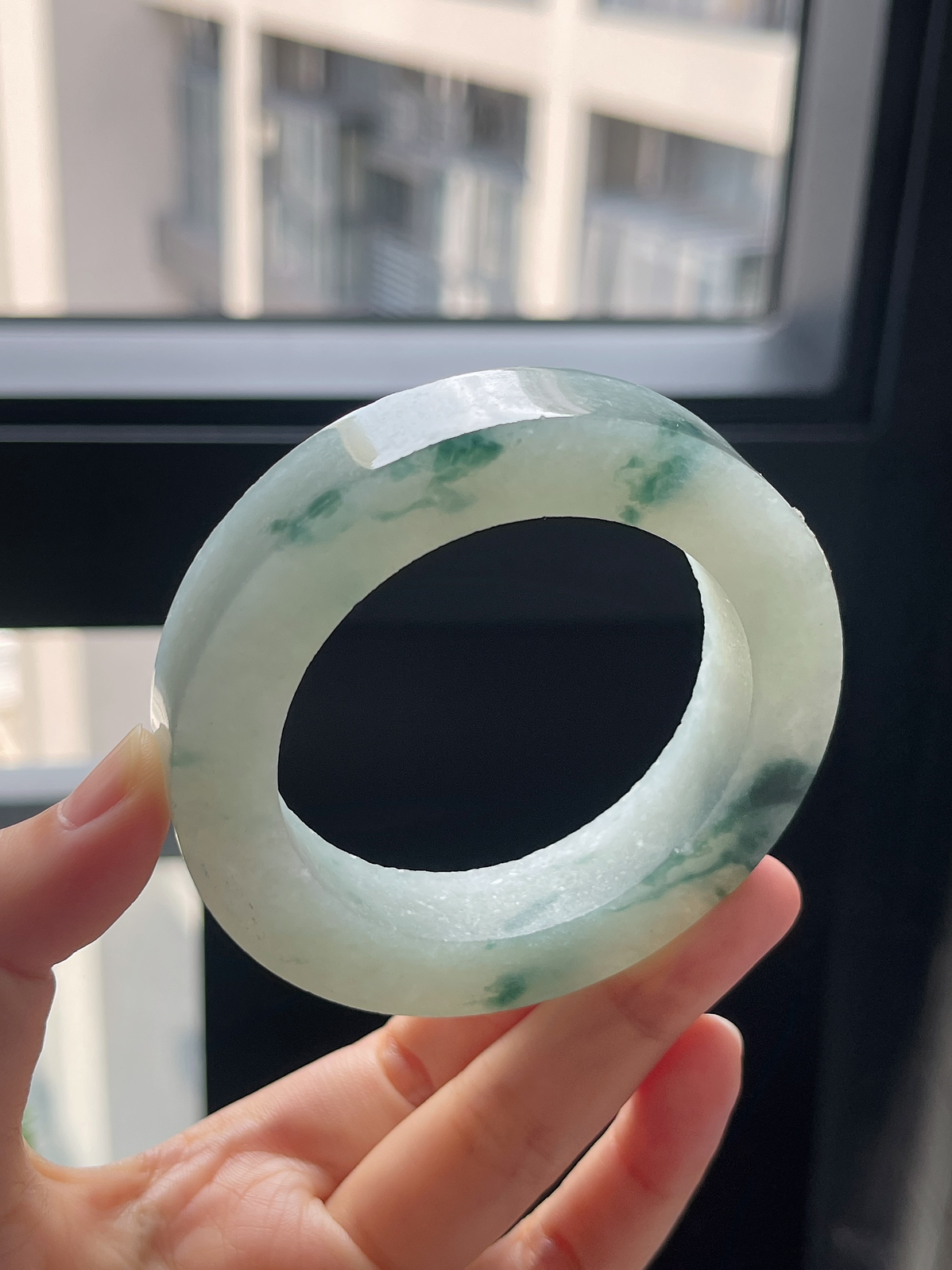 翡翠毛胚，⭕️正圈最大做58，圆条最大做54；最小做52.6