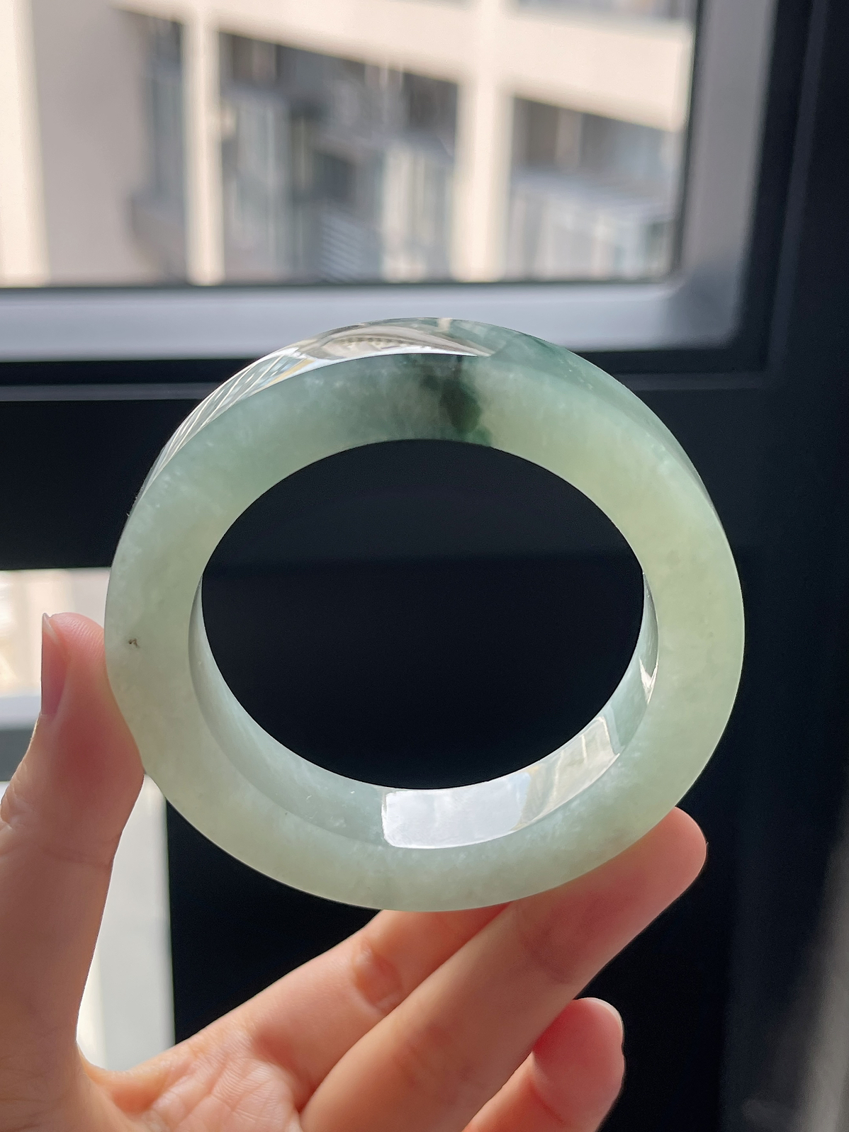 翡翠毛胚，⭕️正圈最大做57；最小做53.6