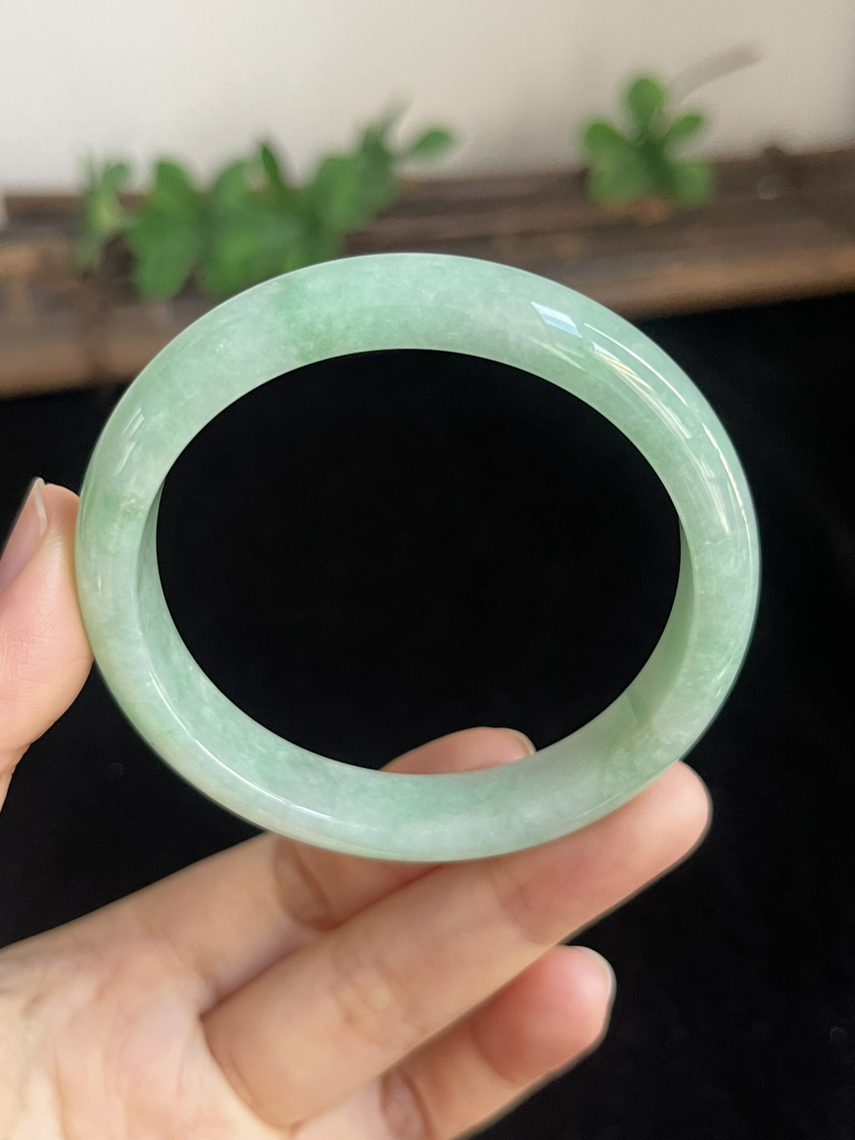 正圈53圈口，翡翠手镯