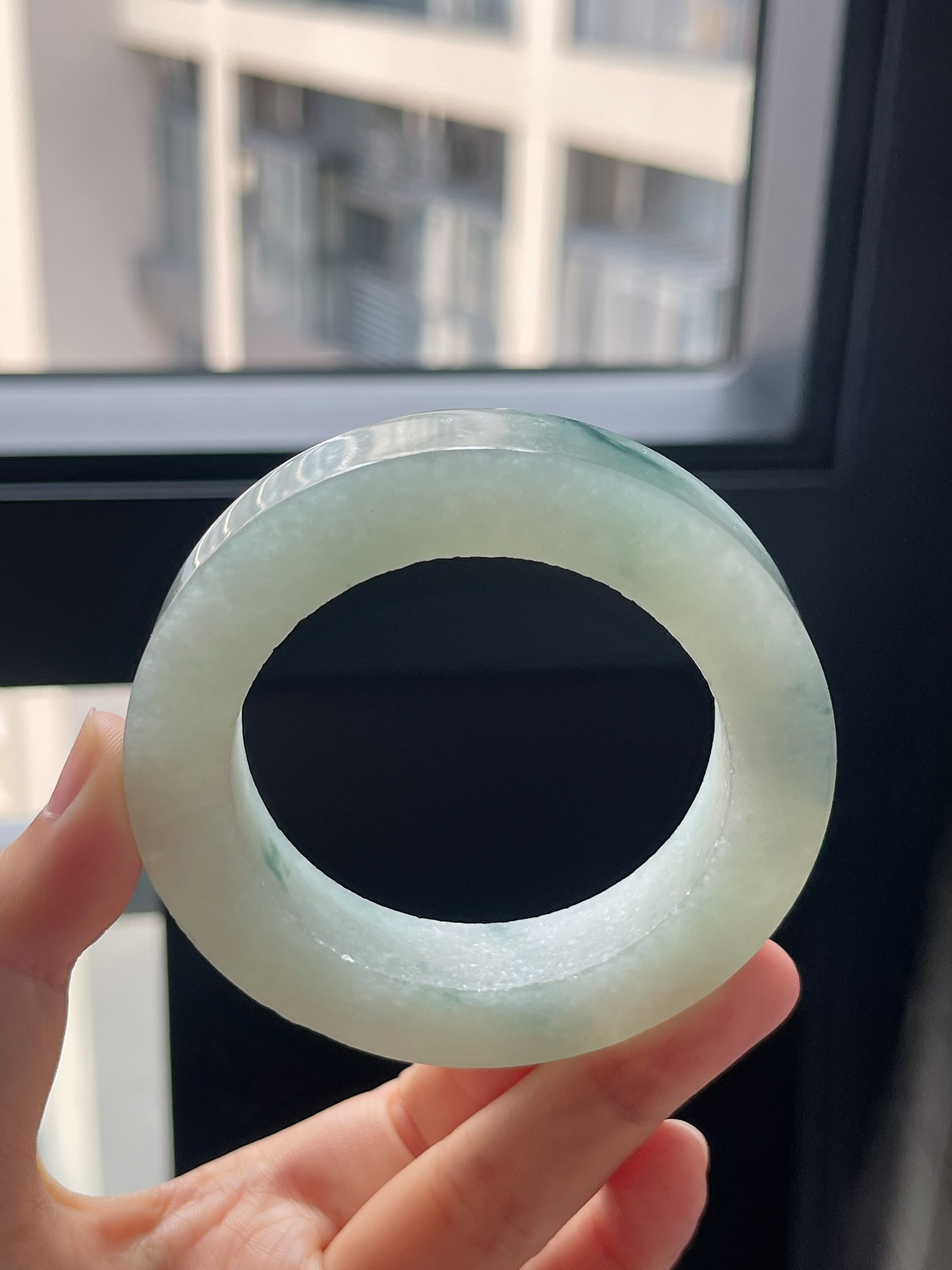 翡翠毛胚，⭕️正圈最大做58，圆条最大做54；最小做52.6