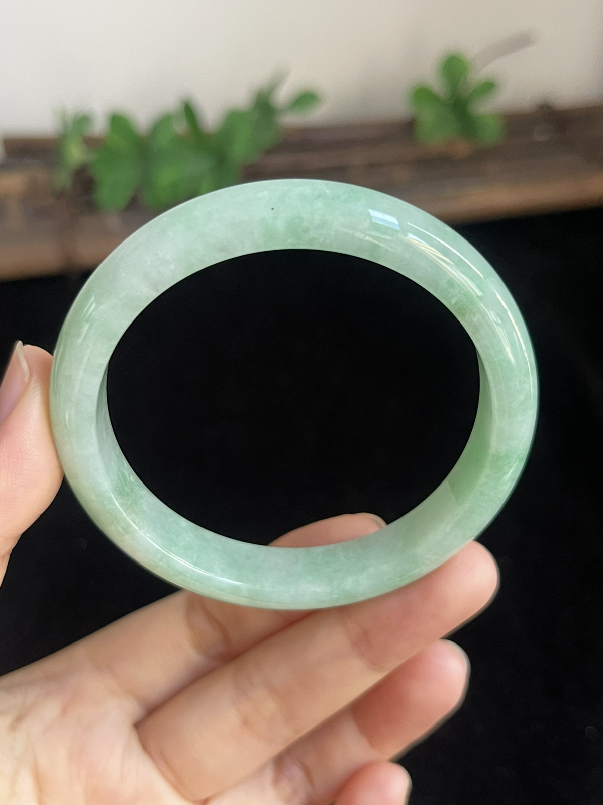 正圈53圈口，翡翠手镯