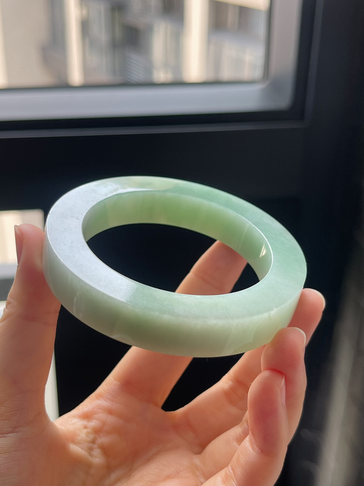 翡翠毛胚，⭕️正圈最大做58；最小做53.7
