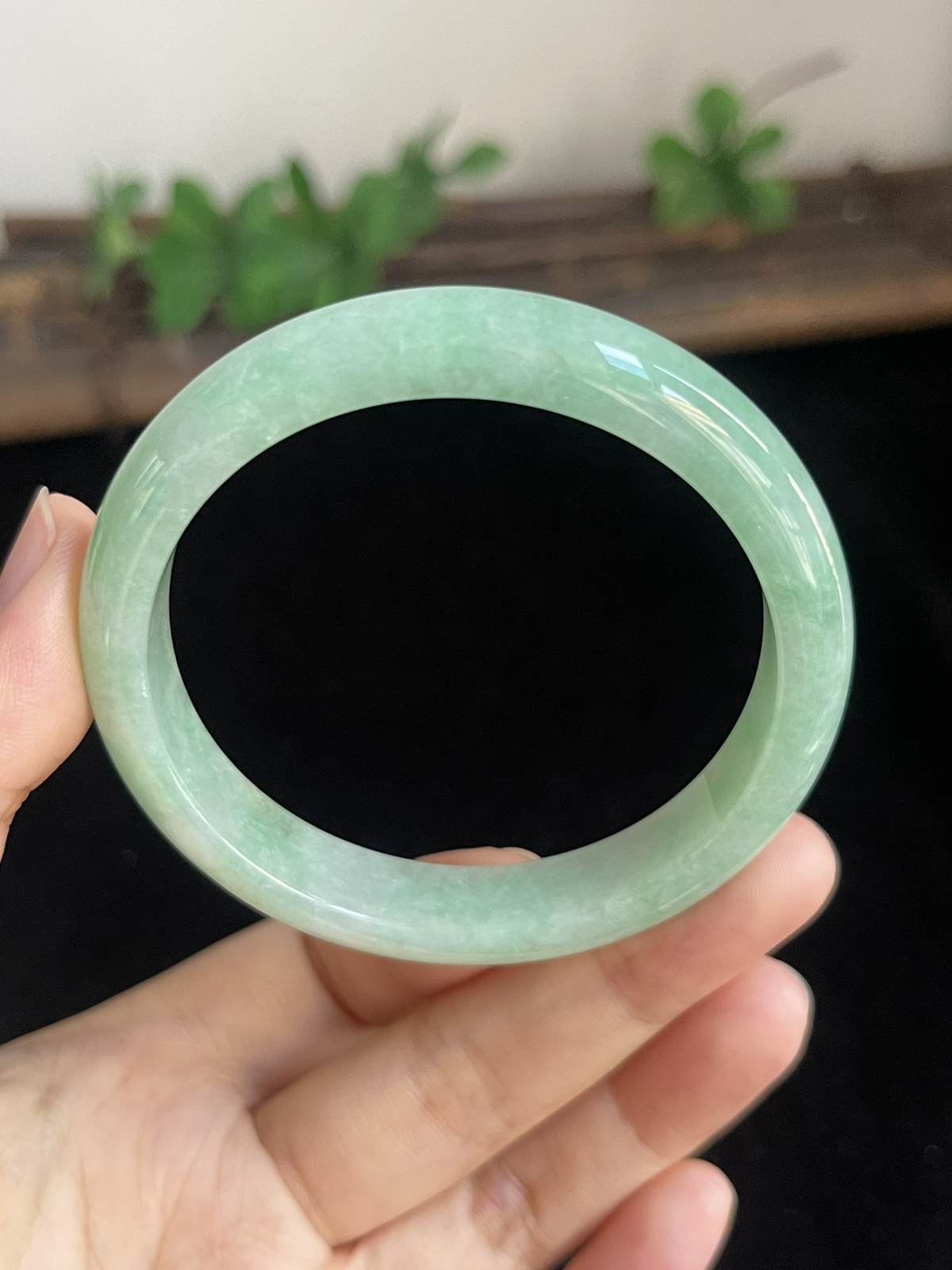 正圈53圈口，翡翠手镯