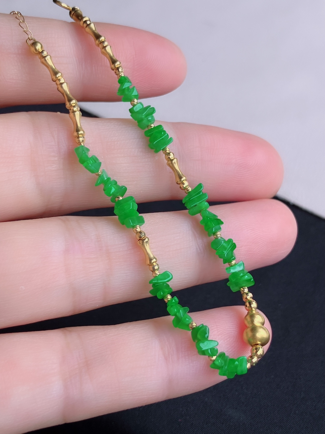 ️翠绿岁岁平安手链，简约时尚，尺寸5/自然光实拍