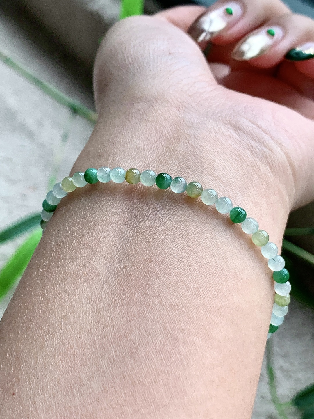 【珠子】🫧冰多宝手串圆珠子手串 【说明】缅甸 性比高 【尺寸】3.5mm 【重量】5.1克