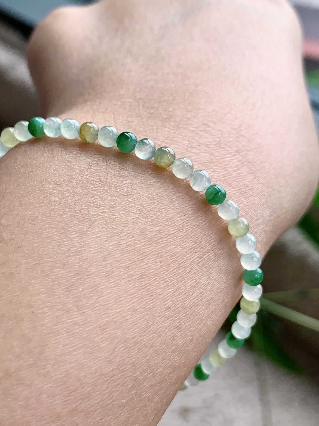 【珠子】🫧冰多宝手串圆珠子手串 【说明】缅甸 性比高 【尺寸】3.5mm 【重量】5.1克