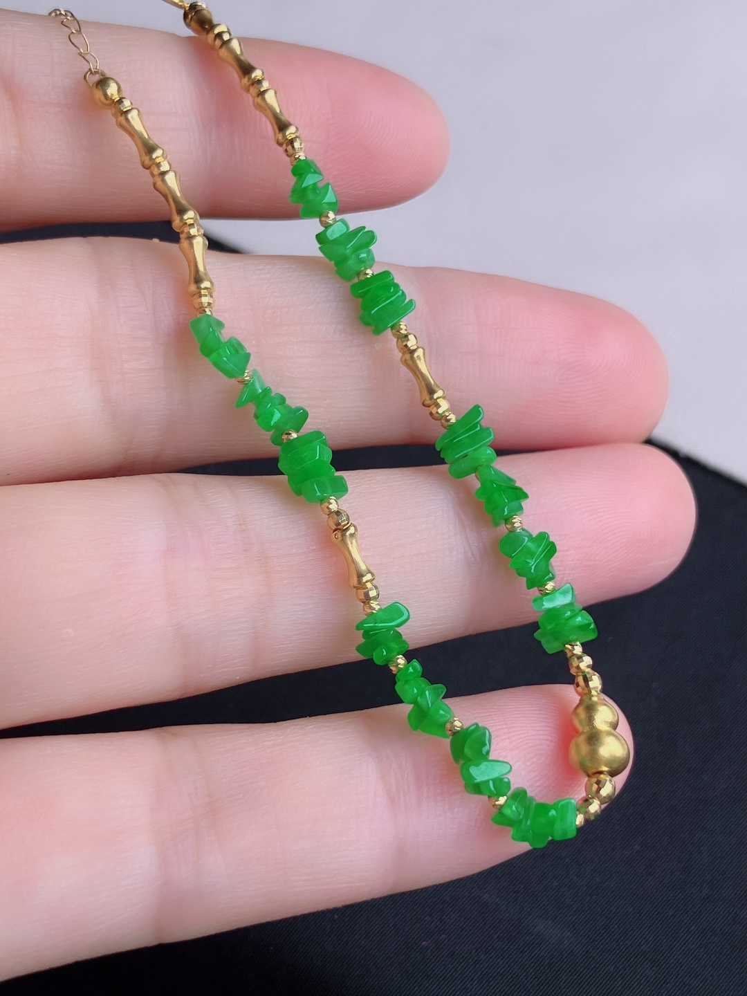 ️翠绿岁岁平安手链，简约时尚，尺寸5/自然光实拍