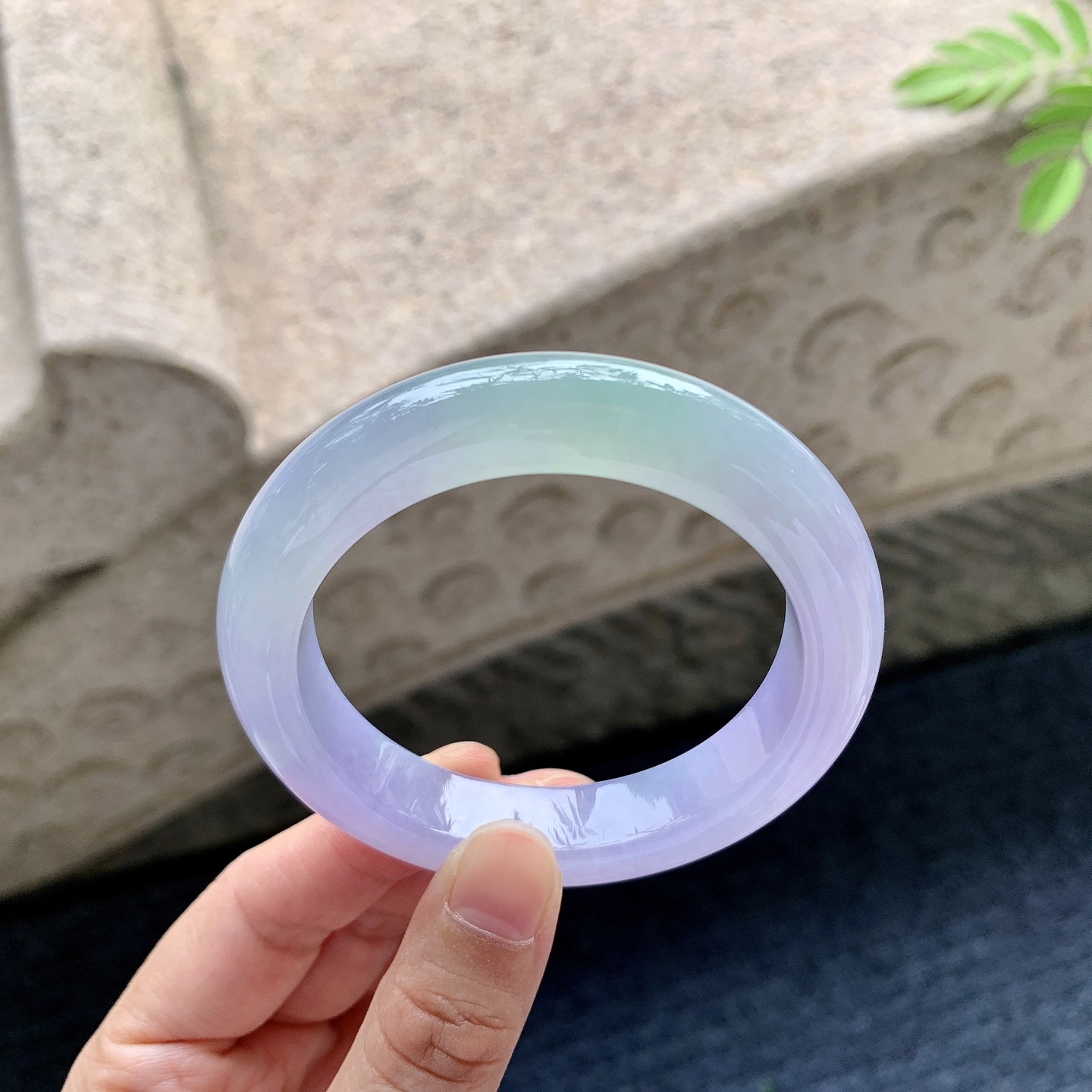 正圈53 54 圈口54/12/9.5 编码A6092513 冰糯春彩，水润，种老，细腻，无裂