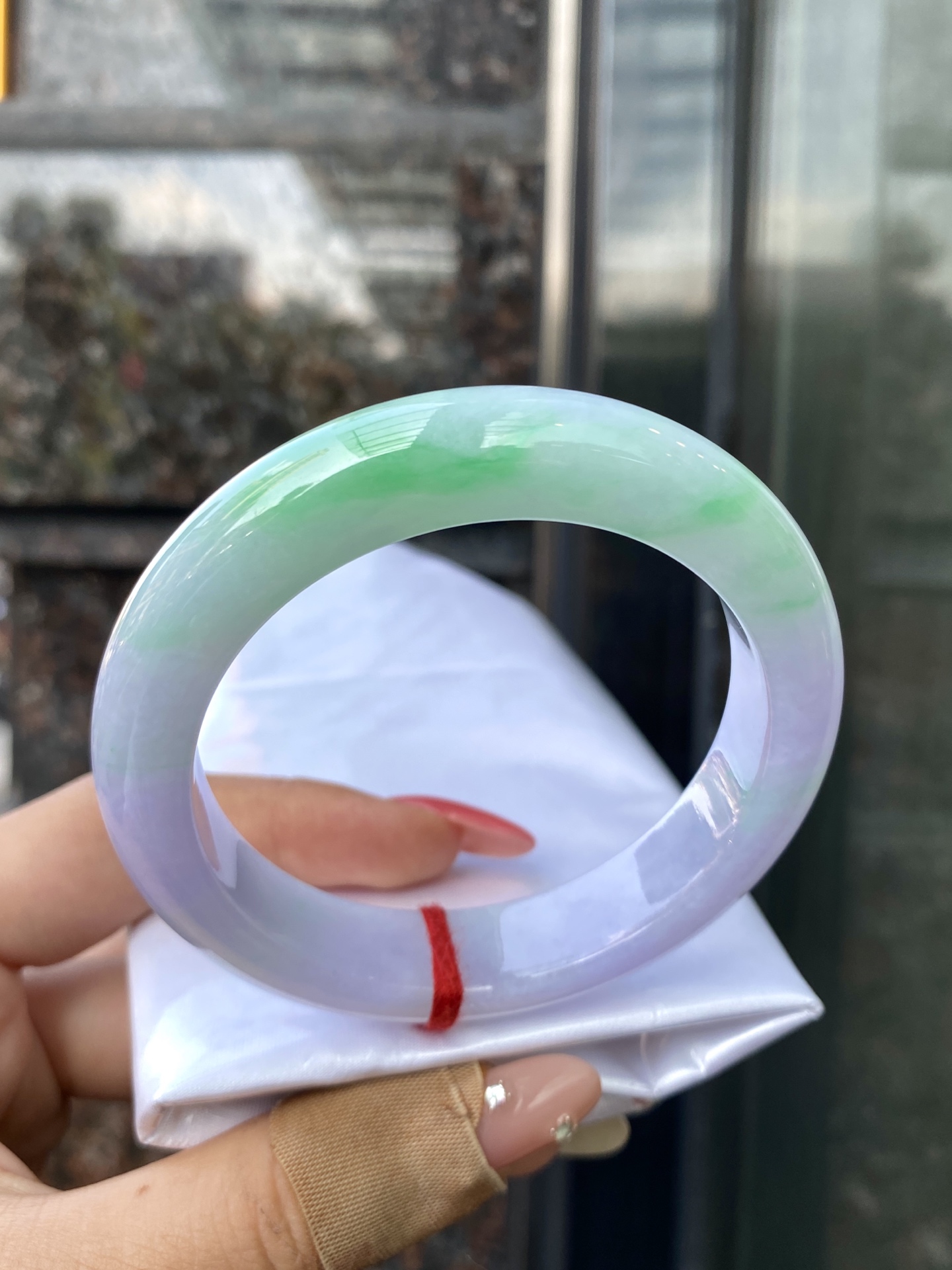 春带彩正圈手镯 尺寸：57.0-13.0-9.8 0CSL260926