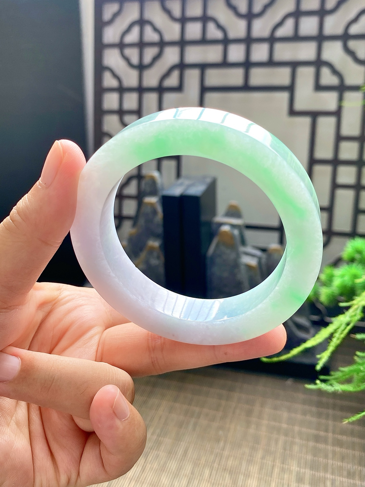 春彩手镯胚 尺寸55-74-12 编号JF1109-1