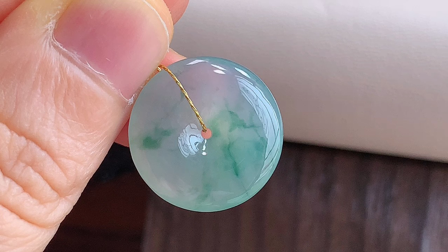 ️ 平安扣， 无裂，尺寸18.3-4.8mm，包A附证书