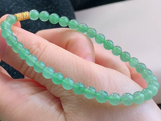 ️ 冰晴手串，尺寸取一5.0mm，包A附证书B18435