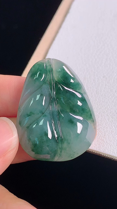 ️冰飘花叶子，无裂，尺寸:31.2-24.0-6.3mm 21