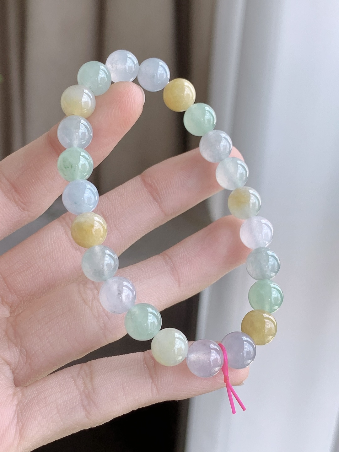 【珠子】冰多宝手串圆珠子手串 【说明】缅甸 性比高 【尺寸】8mm 【重量】20克