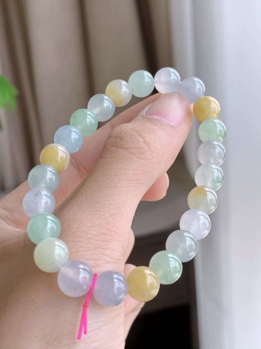 【珠子】冰多宝手串圆珠子手串 【说明】缅甸 性比高 【尺寸】8mm 【重量】20克