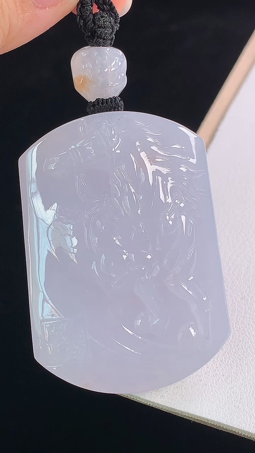 ️冰紫马牌，一刀切，无裂，尺寸:54.2-38.6-11.0mm 22