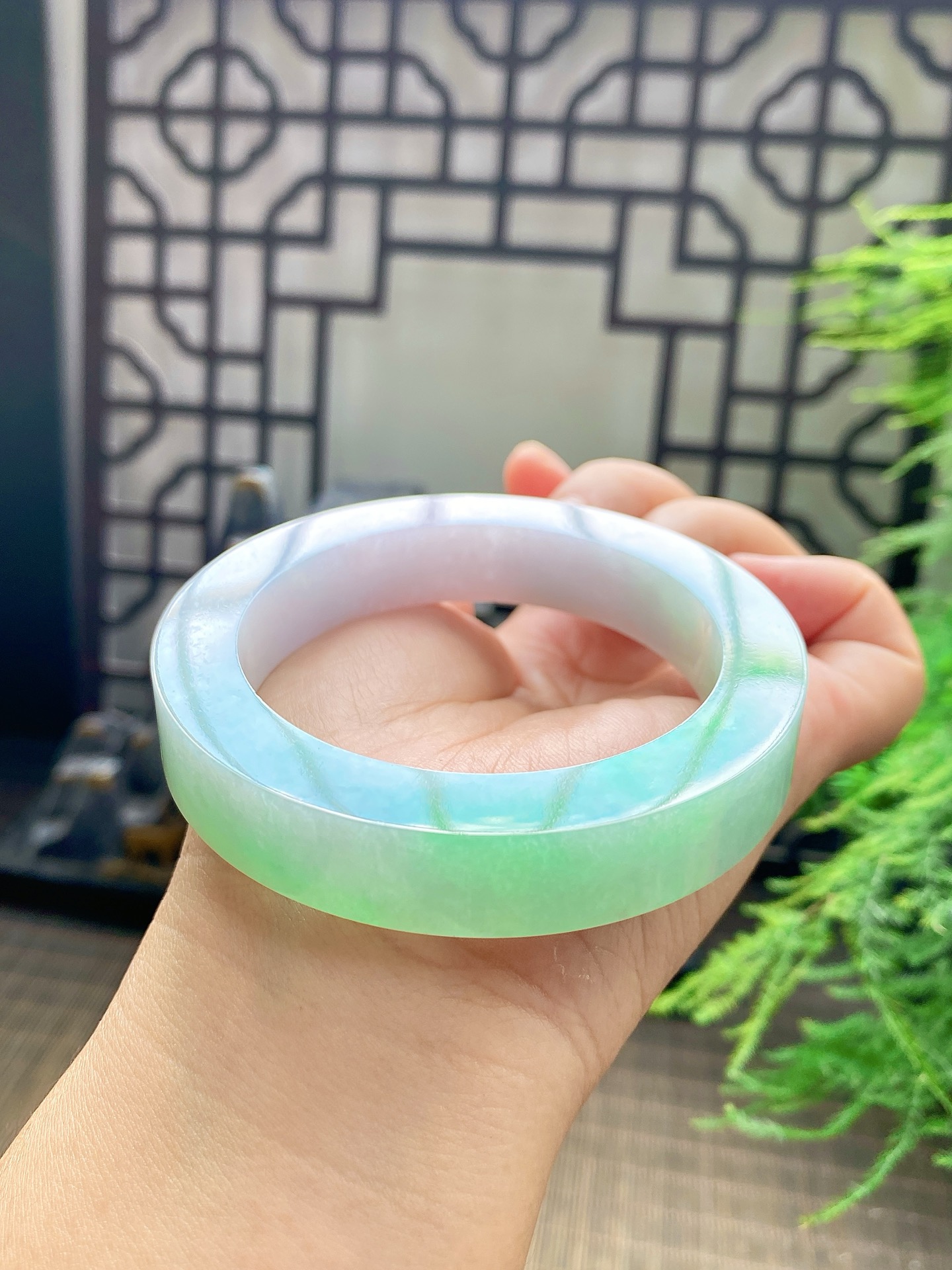 春彩手镯胚 尺寸55-74-12 编号JF1109-1