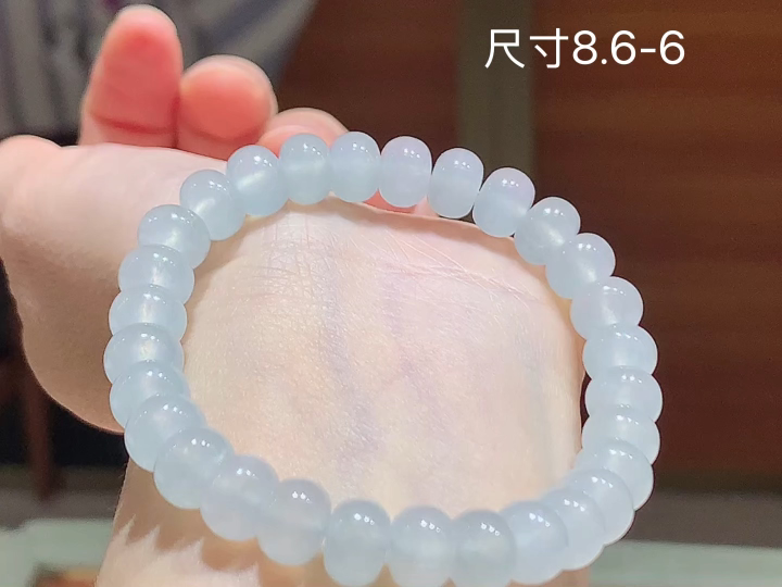 ️冰种手串  尺寸，8.6-6