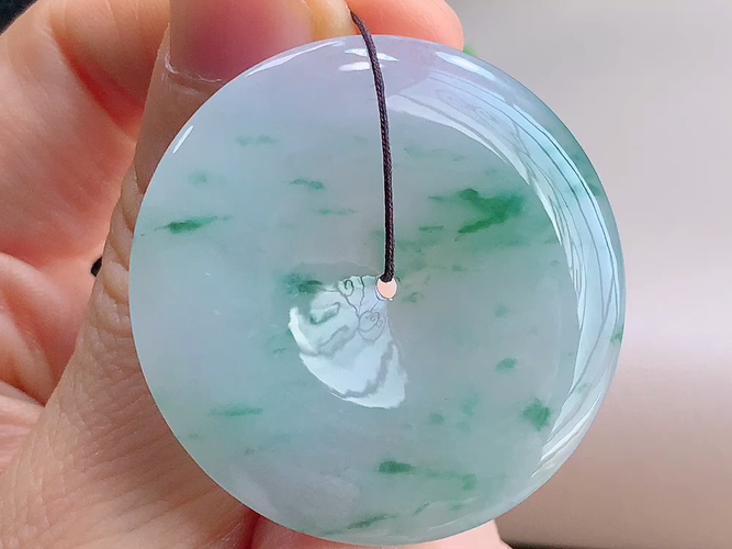 ️ 平安扣，无裂，尺寸39.7-6.0mm，包A附证书