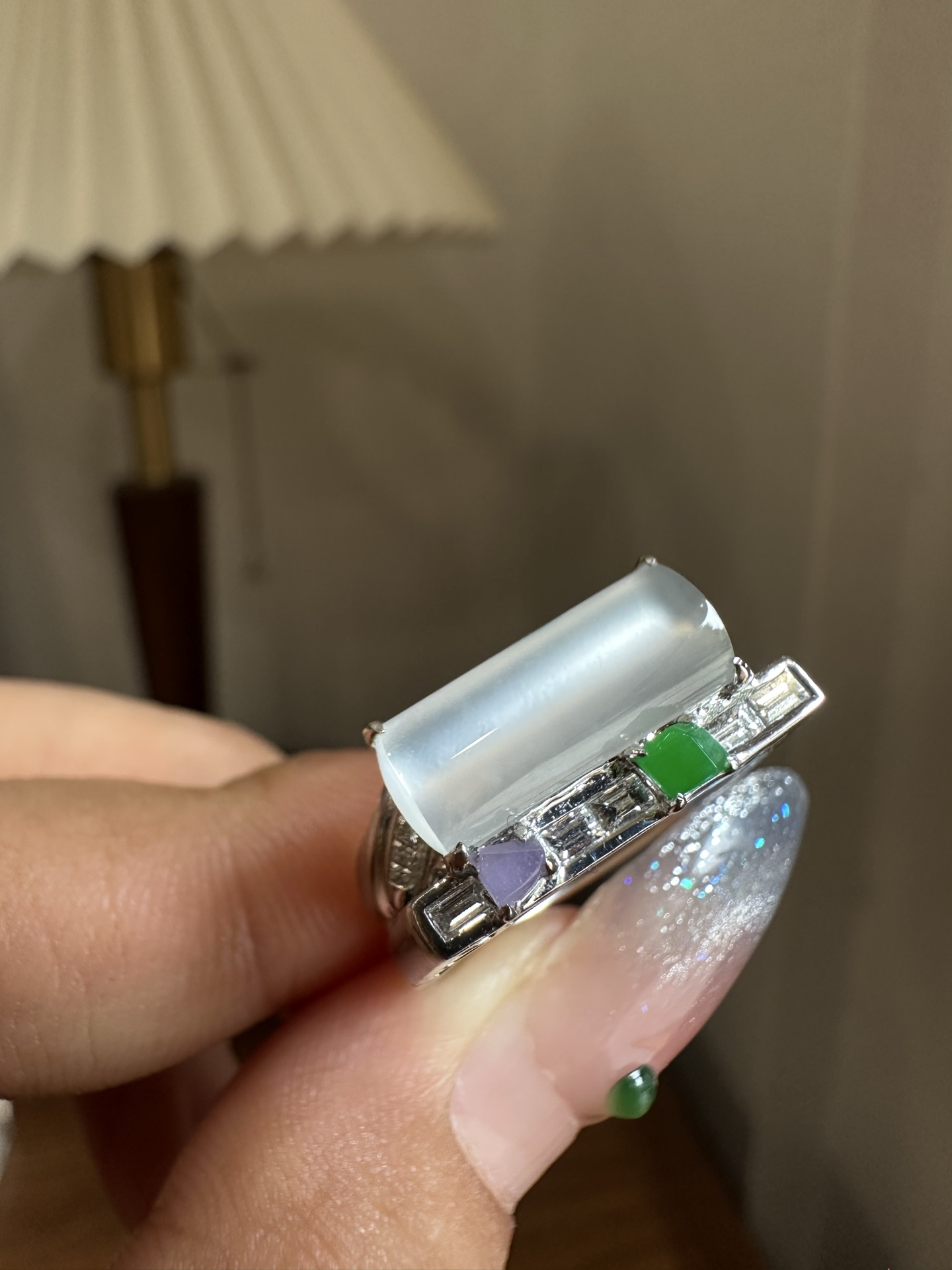 ️ 冰种玻马鞍设计款戒指