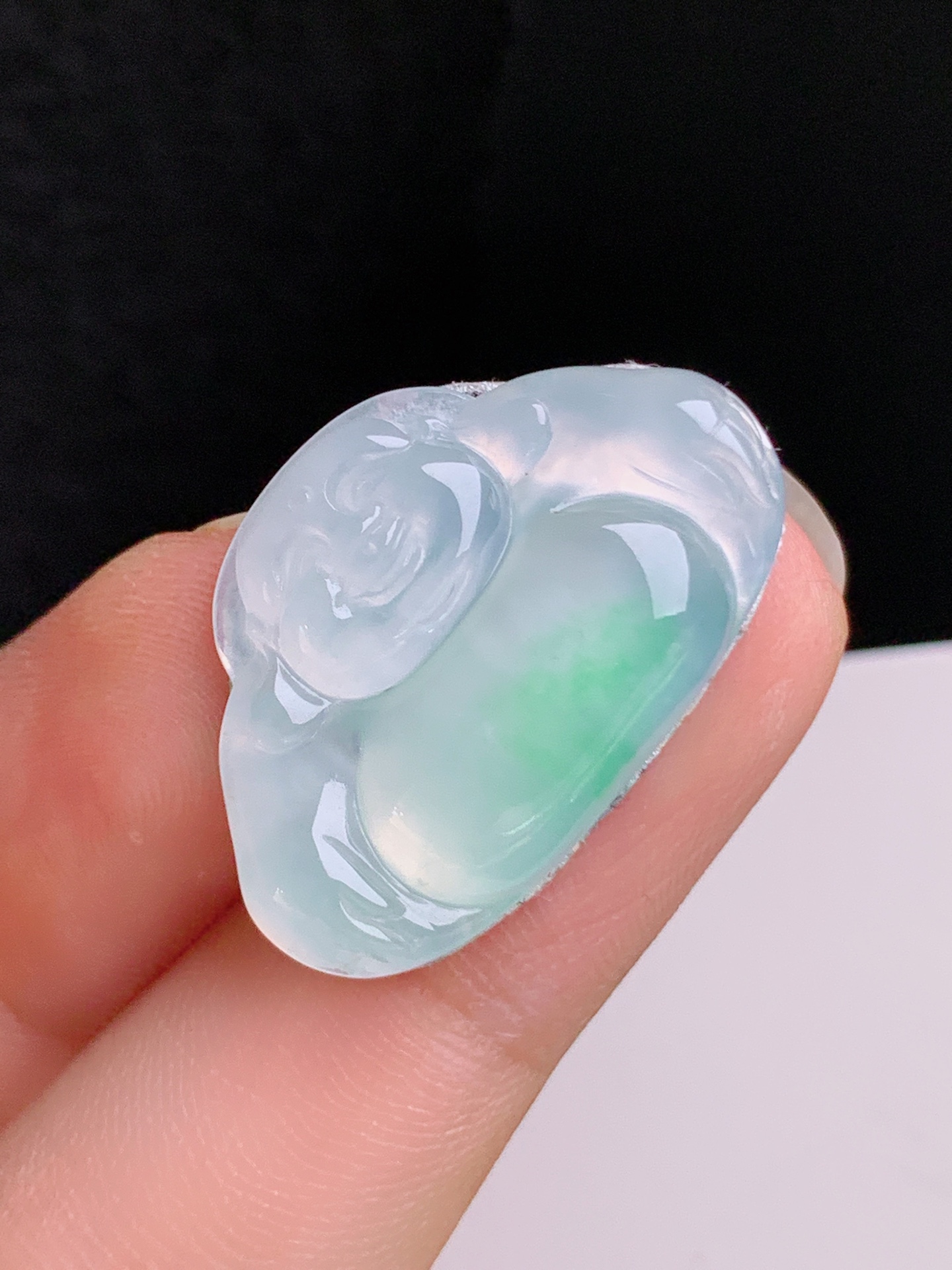 ️ 冰飘绿佛公裸石，种水通透，胶感十足 裸石17.9-26.8-4.2 31
