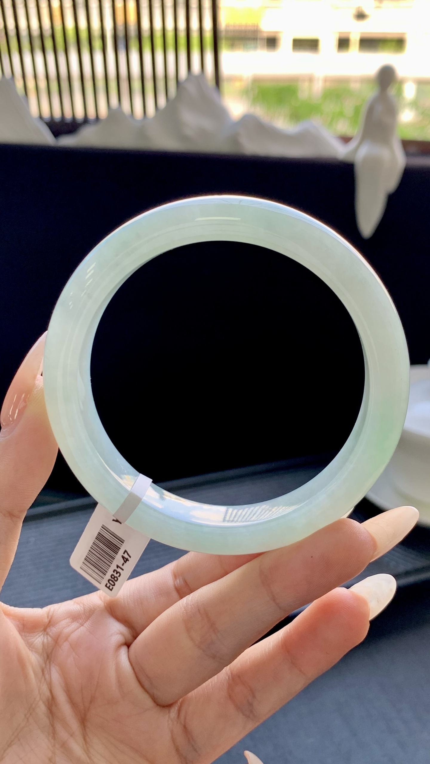 冰晴正圈手镯成品 E0831-47 尺寸：59-12-8.5