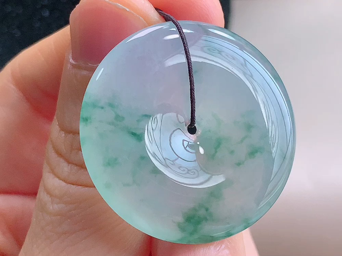 ️ 平安扣，无裂，尺寸32.1-6.0mm，包A附证书