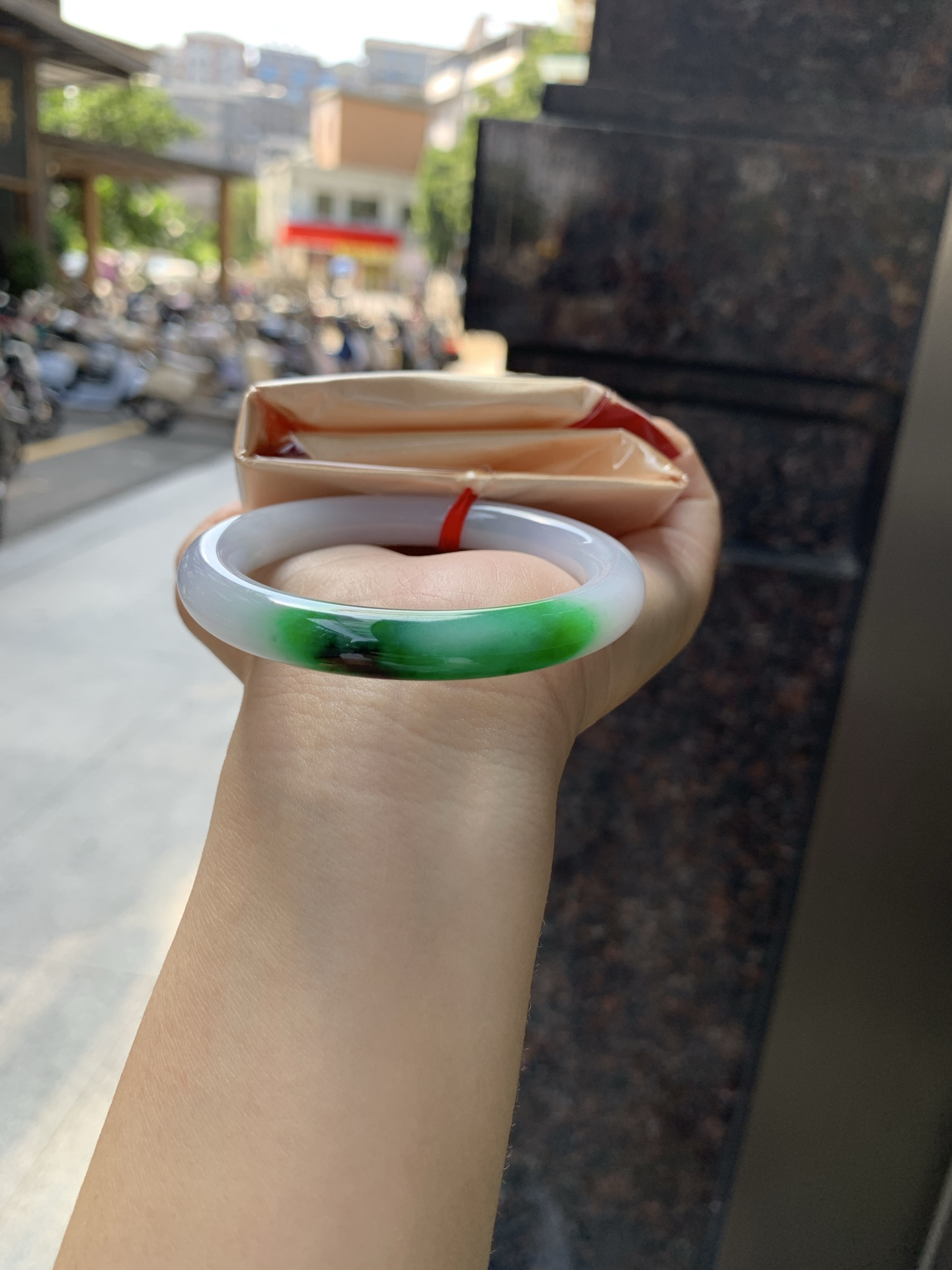 白底青圆条 50.6-8.5-8.5 0927-N1678 打灯纹
