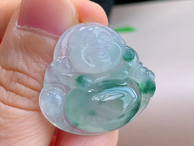 ️ 笑佛，无裂，尺寸30.1-26.3-6.2mm，包A附证书3446