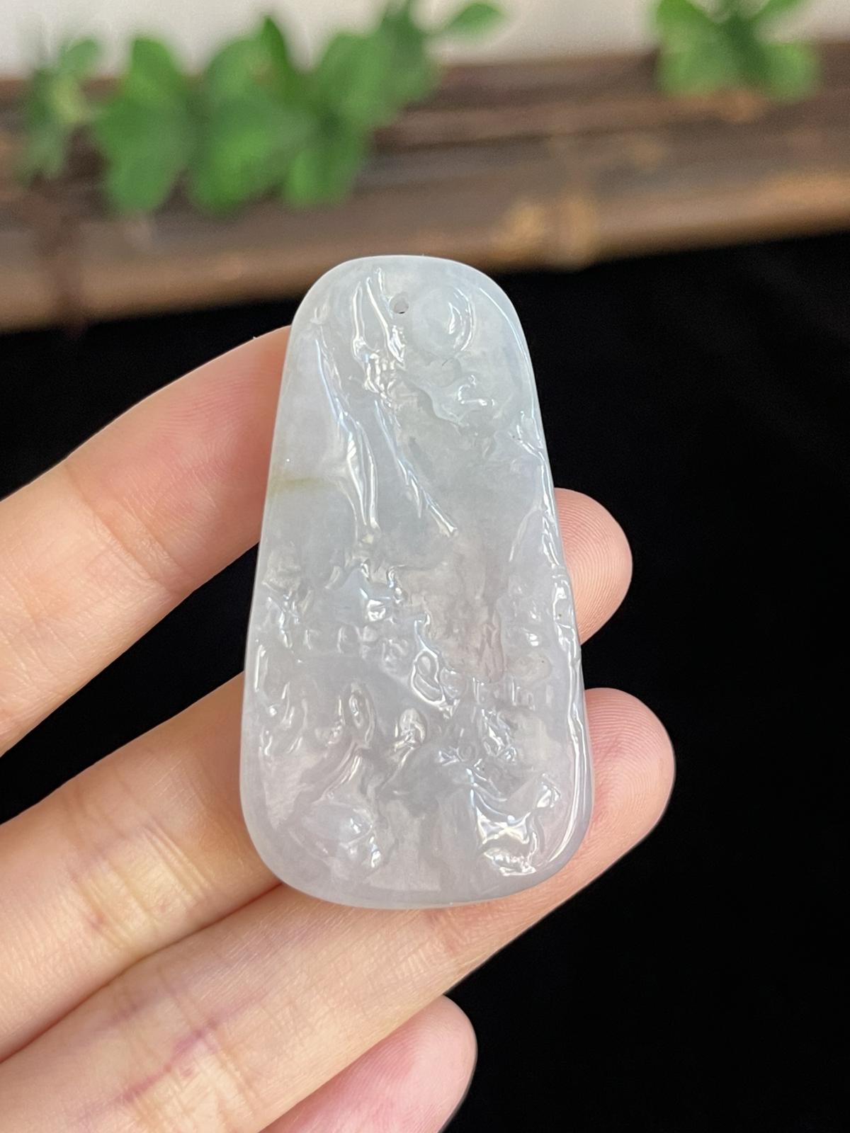 翡翠山水牌