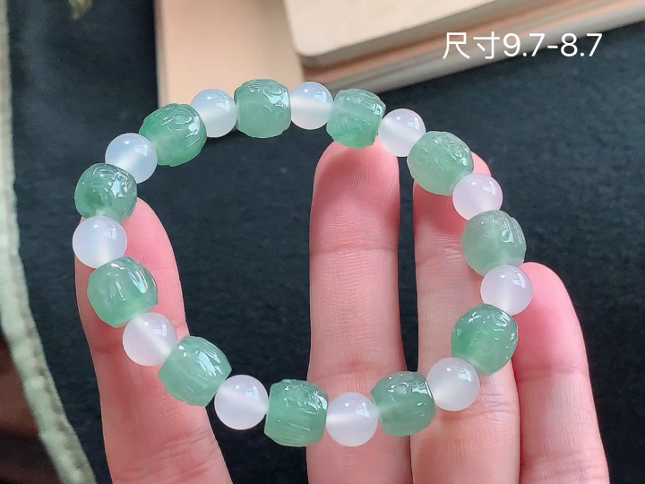 ️双彩手串  尺寸，9.7-8.7